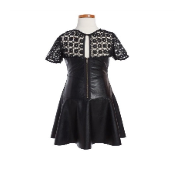 Ella Moss black vegan leather dress. So gorgeous!!! Size 10/12. NWT! - Picture 2 of 8